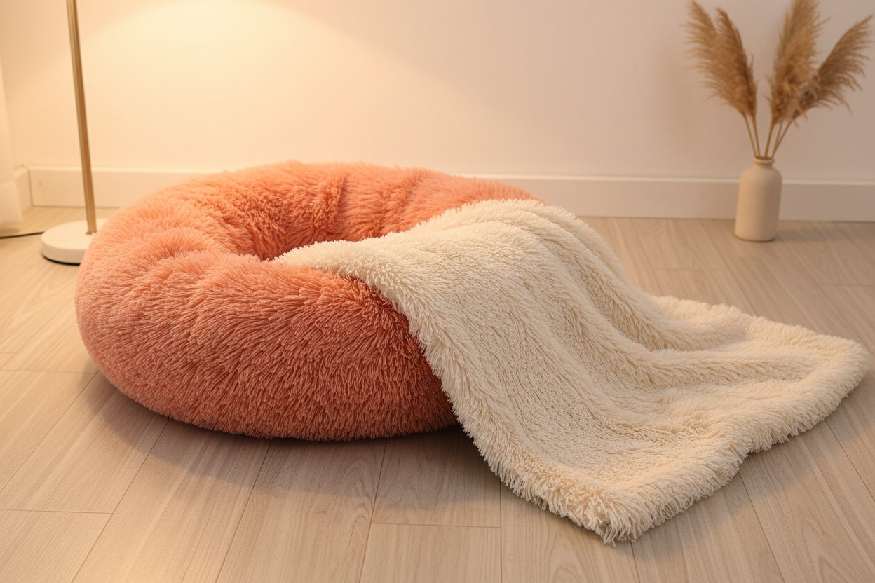 Donut Bed + Blanket lifestyle image